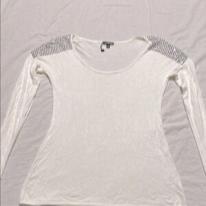 EXPRESS EMBELLISHED Rhinestone Shoulder Women’s Sweater Sz Medium NWOT